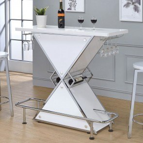 Glossy White Bar Unit