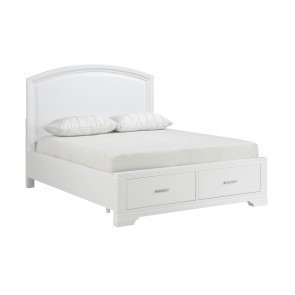 Hudson White Storage Bed
