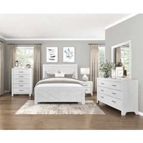 Corbin White Panel Bedroom Set
