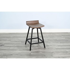 Doe Valley 24-inch Stool w/ Swivel Wood Seat