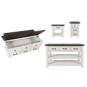 Madison County Harris Occasional Table Set w/ Lift Top Table