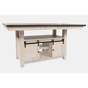 Madison County Adjustable Height Dining Table (Vintage White)