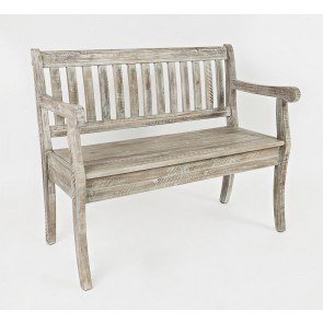 Artisans Craft Storage Bench (Washed Grey)