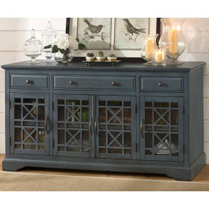 Craftsman 60 Inch Media Unit (Antique Blue)