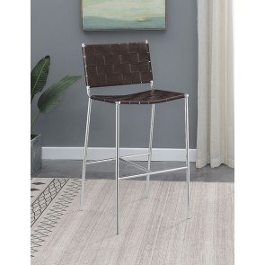 Brown and Chrome Bar Stool