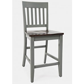 Decatur Lane Counter Height Stool (Set of 2) (Grey)