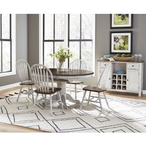 Carolina Crossing Oval Dining Room Set (Antique White)