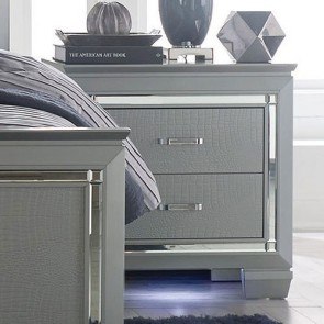 Silver nightstands for store sale
