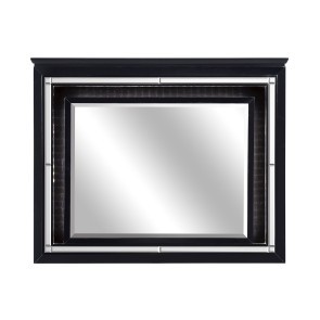 Allura Mirror w/ Lighting (Black)