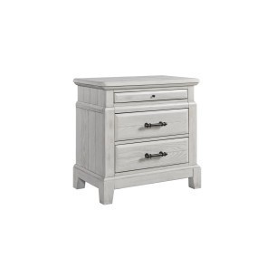 Bellamy Lane Whitewash 2-Drawer Nightstand