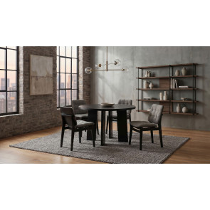 Strouse Black Dining Room Set w/ Redbridge Black and Grey Chairs