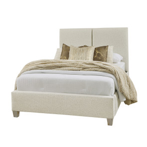 Joinery Washed White Oak Upholstered Bed in Labradoodle