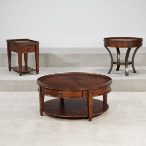 Sunset Valley Round Occasional Table Set