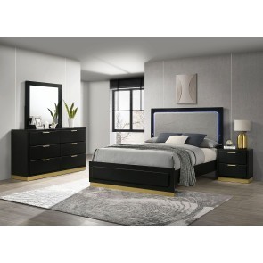 Caraway Panel Bedroom Set (Black)