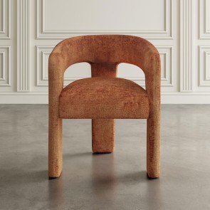 Gwen Upholstered Chair (Rust)
