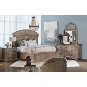 Arch Salvage Chambers Storage Bedroom Set (Parch)
