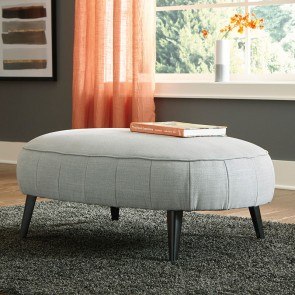 Hollyann Gray Oversized Accent Ottoman