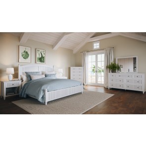 Westport White Low Post Bedroom Set