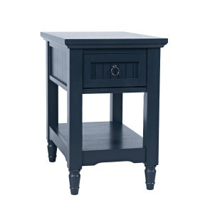 Westport Navy Leg Chairside Table