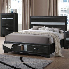 Naima Storage Bed (Black)