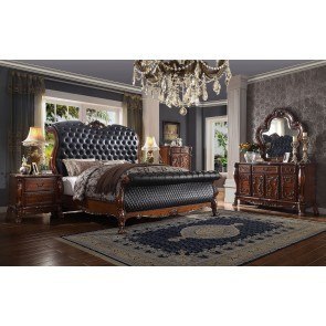 Dresden Sleigh Bedroom Set (Cherry Oak)