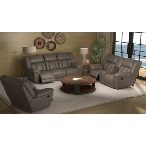 Sentinel Taupe Lay Flat Reclining Living Room Set