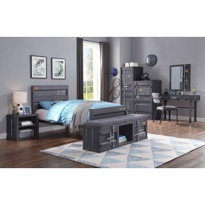 Cargo Youth Panel Bedroom Set (Gunmetal)