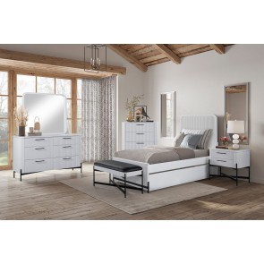Stiltz White Trundle Bedroom Set
