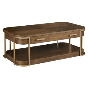 Emerit Rectangular Coffee Table w/ Casters