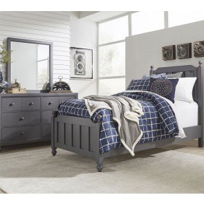 Cottage View Youth Panel Bedroom Set (Dark Gray)