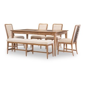 Beacon Hill Dining Room Set w/ Upholstered Chairs and Bench