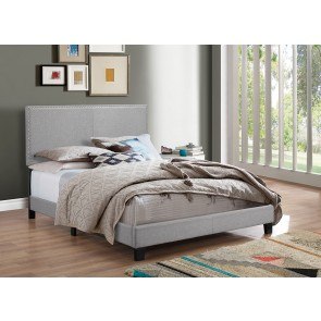 Erin Youth Upholstered Bed (Grey)