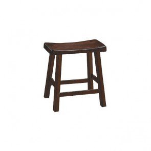 Saddleback 18 Inch Stool (Cherry) (Set of 2)