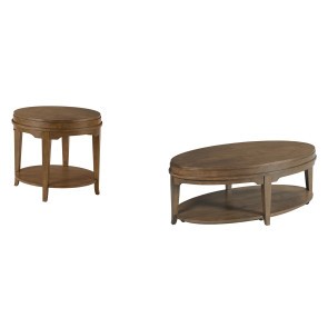 Nicolette-Hamilton Auburn Oval Occasional Table Set
