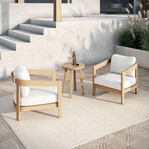 Wesley Outdoor 3-Piece Seating Set