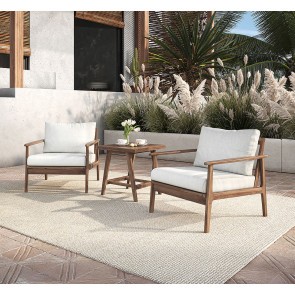 Ashton Outdoor Natural 3-Piece Seating Set