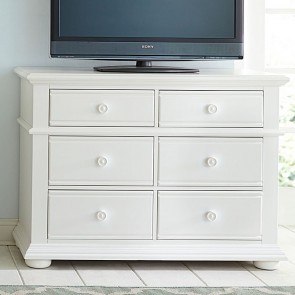 Media chest hot sale white