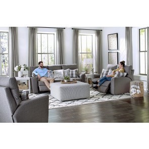 Searsport Power Reclining Living Room Set w/ Power Headrests (Metal)