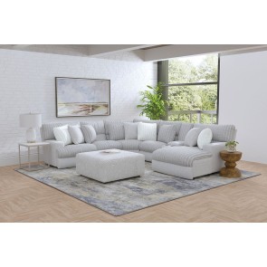 Abraxas 6-Piece Power Reclining Right Chaise Sectional
