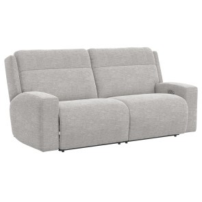 Caleb Taupe Zero Gravity Power Reclining Sofa w/ Power Headrests