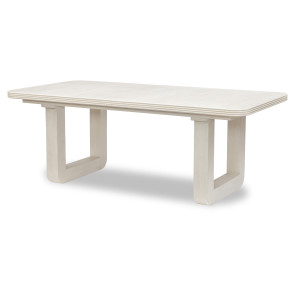 Maren Fresh Canvas Double Pedestal Dining Table