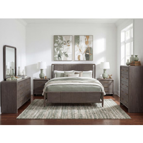 Maren Truffle Woven Panel Bedroom Set