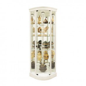 White corner outlet curio
