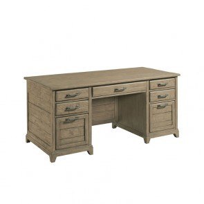 Plank Road Farmstead Executive Desk (Stone)