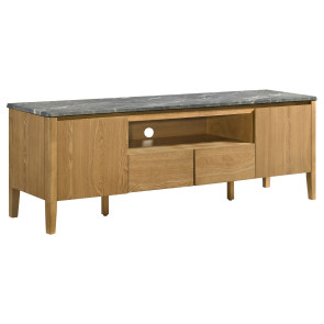 Bradley Grey and Natural 63 Inch TV Stand
