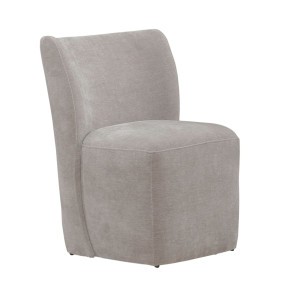 Accent Dining Sloping Curve Truffle Chair w/ Casters