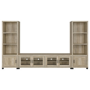 Sachin Distressed Pine Entertainment Center