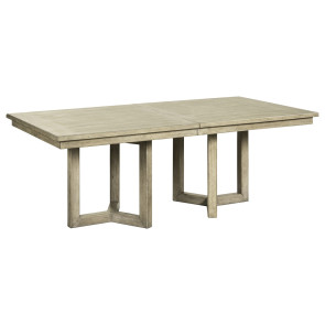 Proximity Place Barley Buff Double Pedestal Table