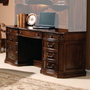 Old World Walnut Executive Credenza