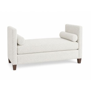 Tide and Timber Grey Oak White Boucle Upholstered Daybed